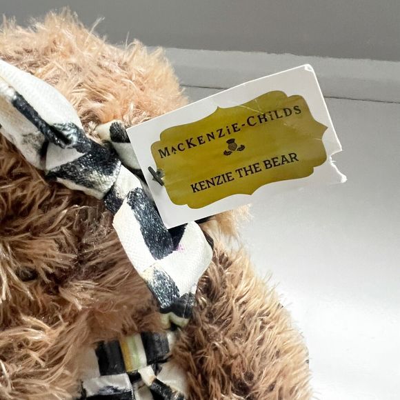 Mackenzie-Childs - Courtly Check KENZIE the Bear - Dress and Bow - Picture 3 of 11